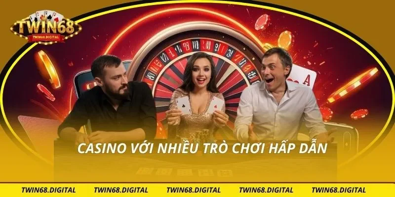 Casino với nhiều trò chơi hấp dẫn, thưởng lớn
